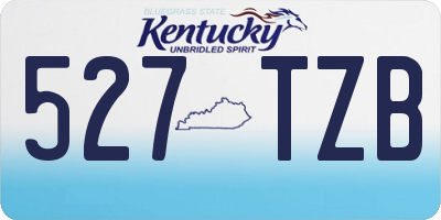 KY license plate 527TZB