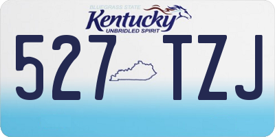 KY license plate 527TZJ