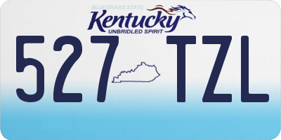 KY license plate 527TZL