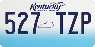 KY license plate 527TZP
