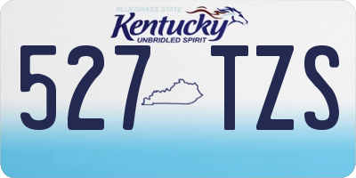 KY license plate 527TZS