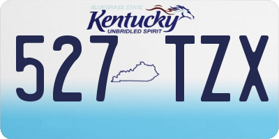 KY license plate 527TZX