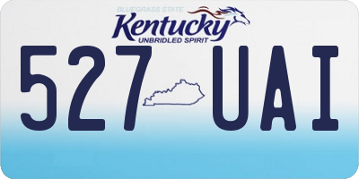 KY license plate 527UAI
