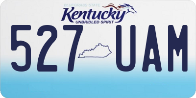 KY license plate 527UAM