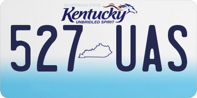 KY license plate 527UAS
