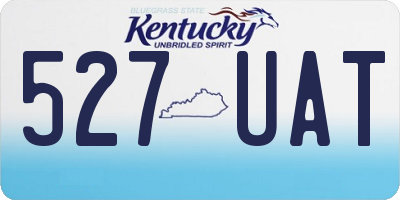 KY license plate 527UAT