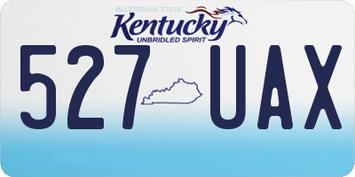 KY license plate 527UAX