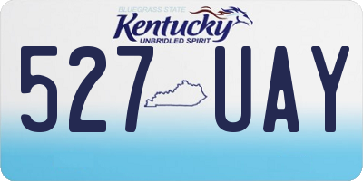 KY license plate 527UAY