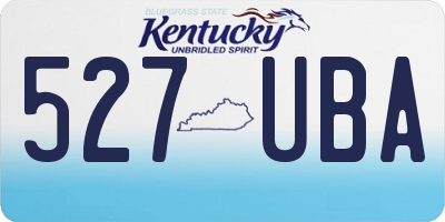 KY license plate 527UBA