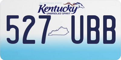 KY license plate 527UBB