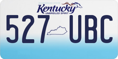 KY license plate 527UBC
