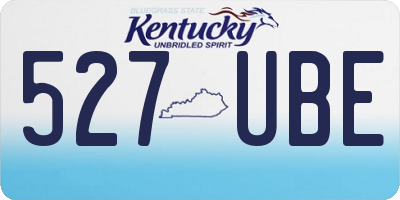 KY license plate 527UBE