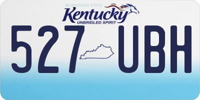 KY license plate 527UBH