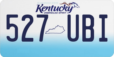KY license plate 527UBI