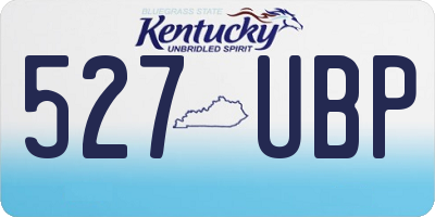 KY license plate 527UBP