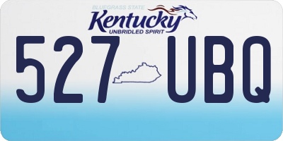 KY license plate 527UBQ