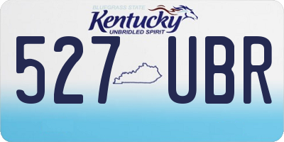 KY license plate 527UBR