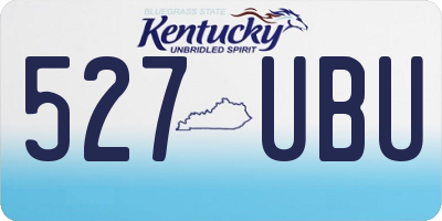 KY license plate 527UBU