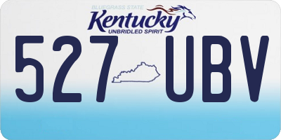 KY license plate 527UBV