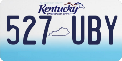 KY license plate 527UBY