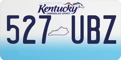 KY license plate 527UBZ