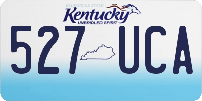 KY license plate 527UCA