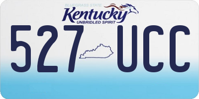 KY license plate 527UCC