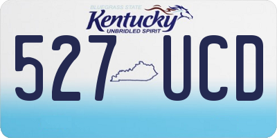 KY license plate 527UCD