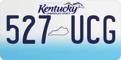 KY license plate 527UCG