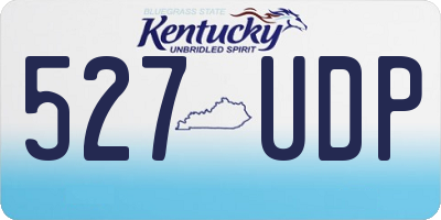 KY license plate 527UDP