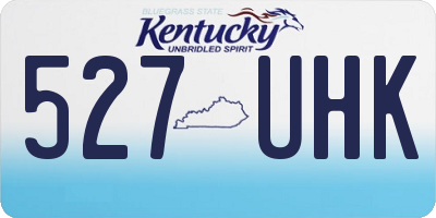 KY license plate 527UHK