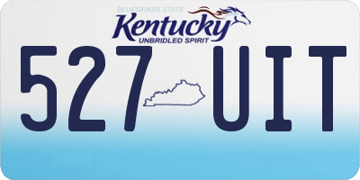 KY license plate 527UIT