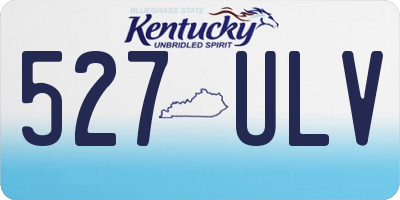 KY license plate 527ULV