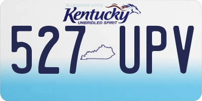 KY license plate 527UPV