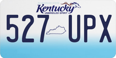 KY license plate 527UPX