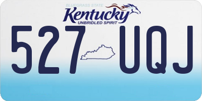 KY license plate 527UQJ