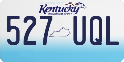 KY license plate 527UQL