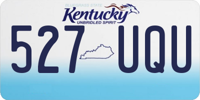KY license plate 527UQU