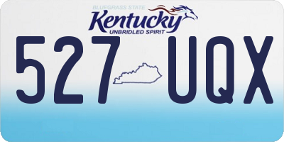 KY license plate 527UQX