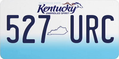 KY license plate 527URC