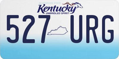 KY license plate 527URG