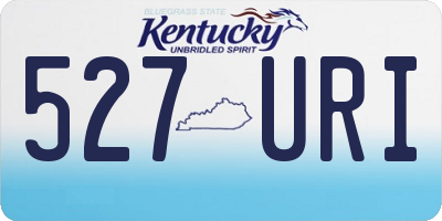 KY license plate 527URI