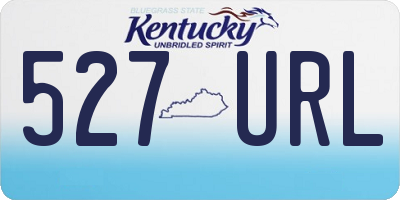 KY license plate 527URL