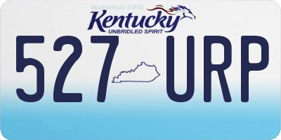 KY license plate 527URP