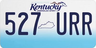 KY license plate 527URR