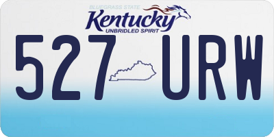 KY license plate 527URW