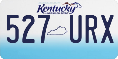 KY license plate 527URX