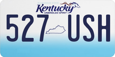 KY license plate 527USH