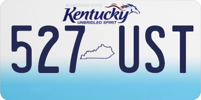 KY license plate 527UST