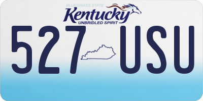 KY license plate 527USU